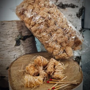 Accendifuoco professionali: accensione rapida e naturale, sacco da 2 kg